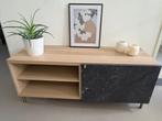 TV-meubel/kast eiken fineer met marmer look, Huis en Inrichting, Ophalen, 100 tot 150 cm, Zo goed als nieuw, Minder dan 100 cm