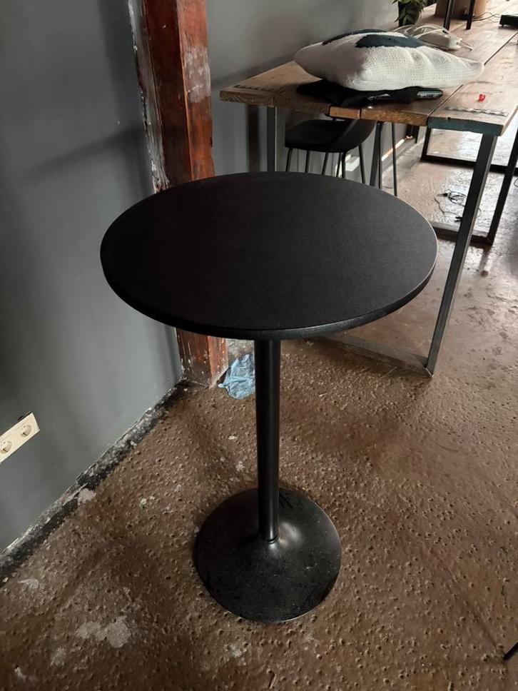 Zwarte nette stafel, Huis en Inrichting, Tafels | Statafels, Gebruikt, Ophalen