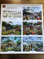King Puzzles 5x1000 stukjes - Nieuwstaat!, Hobby en Vrije tijd, Denksport en Puzzels, Ophalen of Verzenden, 500 t/m 1500 stukjes