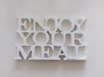 Riviera Maison sign Enjoy your meal, Huis en Inrichting, Woonaccessoires | Tekstborden en Spreuken, Ophalen