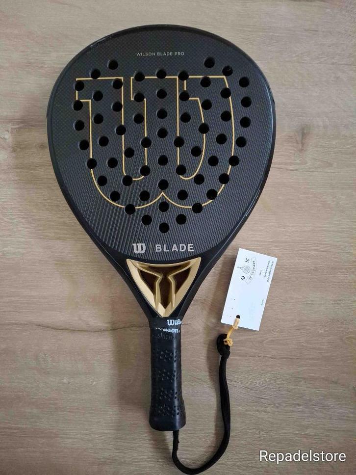 Wilson Blade Pro V2 Gold, Sport en Fitness, Padel, Gebruikt, Padelracket, Ophalen of Verzenden