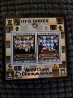 Noord-Korea Wereldkampioenschap Schaken 1980 Postzegelvel, Ophalen of Verzenden, Oost-Azië