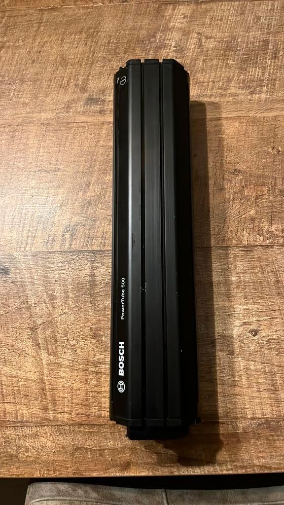 Bosch powertube 500 verticaal, Fietsen en Brommers, Fietsaccessoires | Fietsaccu's, Zo goed als nieuw, Ophalen of Verzenden