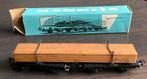 Marklin vintage W-Germany Langhoutwagon 4665 met lading., Hobby en Vrije tijd, Modeltreinen | H0, Wisselstroom, Gebruikt, Wagon