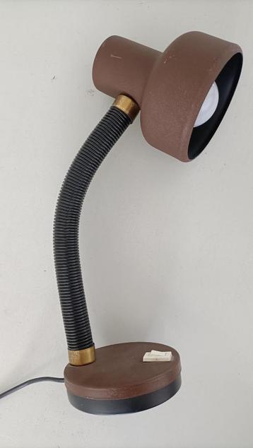 vintage Herda bruine bureaulamp jaren 70 design retro lamp beschikbaar voor biedingen