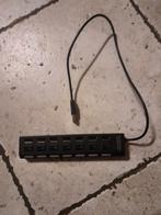 USB Hub met 8 Poorten, Computers en Software, Geheugenkaartlezers, Ophalen of Verzenden, Gebruikt, Ports