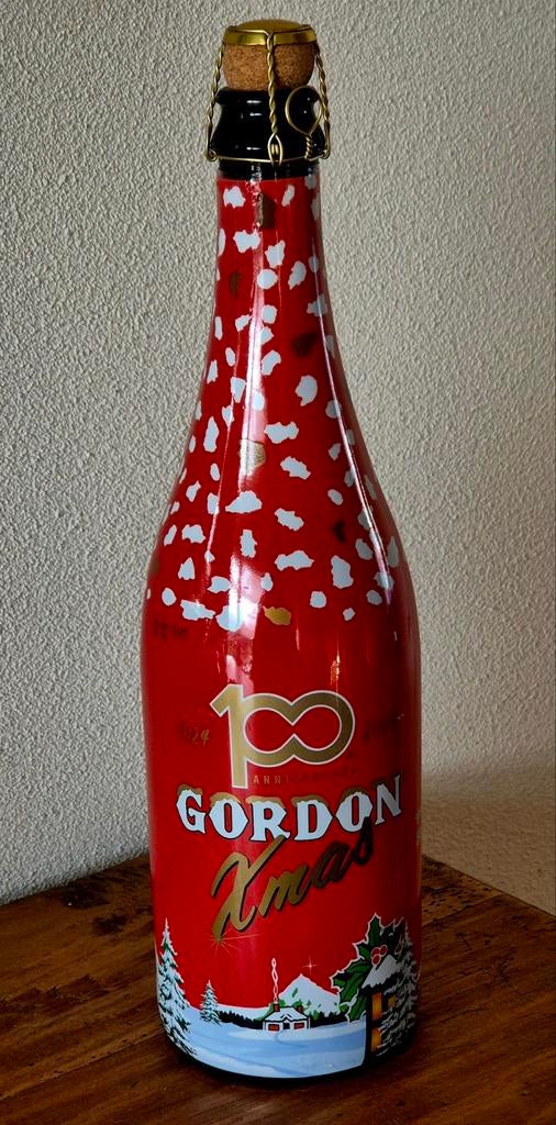 volle 75 cl fles GORDON bier uit Belgie, Verzamelen, Biermerken, Ophalen of Verzenden, Zo goed als nieuw, Flesje(s), Overige merken