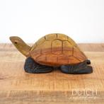 Houten Zeeschildpad Beeldje, Ophalen of Verzenden, Gebruikt, Dier