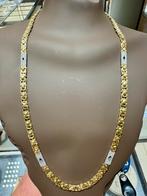 14K Gouden Koningsketting, Sieraden, Tassen en Uiterlijk, Kettingen, Ophalen, Nieuw, Goud, Met edelsteen