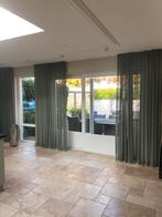 Groene inbetween gordijnen 2 sets, Huis en Inrichting, Stoffering | Gordijnen en Lamellen, Ophalen, Zo goed als nieuw, 200 cm of meer