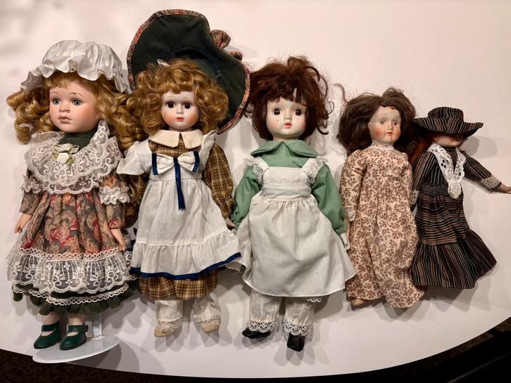 Antieke Poppen Collectie, Verzamelen, Poppen, Gebruikt, Pop, Ophalen of Verzenden