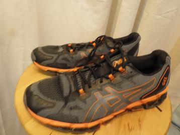 grijs neon oranje sneakers gel quantom 360 6  Asics mt 45  beschikbaar voor biedingen