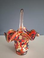 Boheems glazen mand, Antiek en Kunst, Antiek | Glas en Kristal, Ophalen of Verzenden