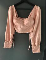 Crop corset top met lange mouwen My Look, My Look, Verzenden, Zwart, Nieuw