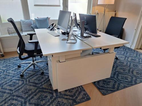 keurig sta-op duo bureau, Huis en Inrichting, Bureaus, Gebruikt, Stabureau, In hoogte verstelbaar, Ophalen