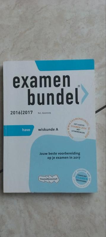 Examenbundel Wiskunde A HAVO 2016/2017 beschikbaar voor biedingen