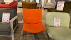 Draai fauteuil oranje poot ijzer nieuw lounge seat, Ophalen, Nieuw, Stof, 50 tot 75 cm