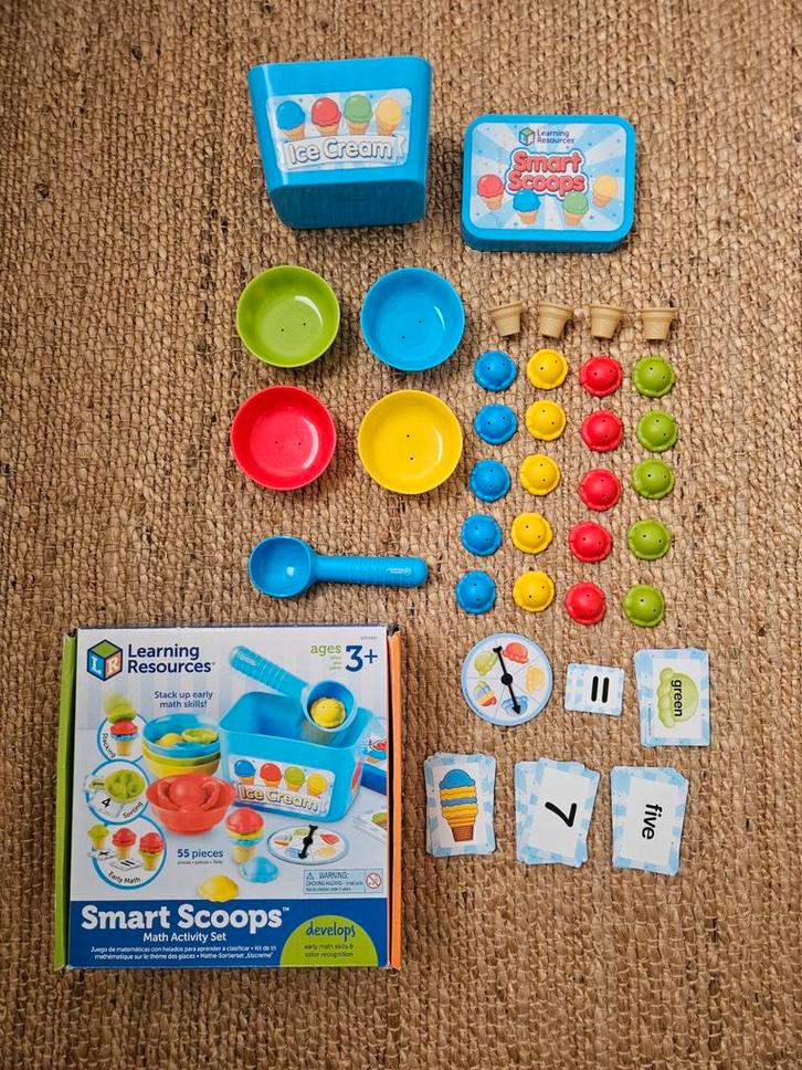 Learning Resources, Smart Scoops, IJsspeelset, rekenen, Kinderen en Baby's, Speelgoed | Educatief en Creatief, Zo goed als nieuw