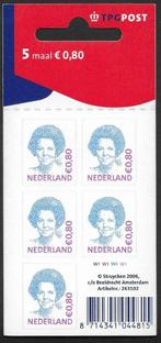Kaartje Beatrix € 0,80 Vaa2392 open hangoog Ets W1W1W4W1, Ophalen of Verzenden, Na 1940, Postfris