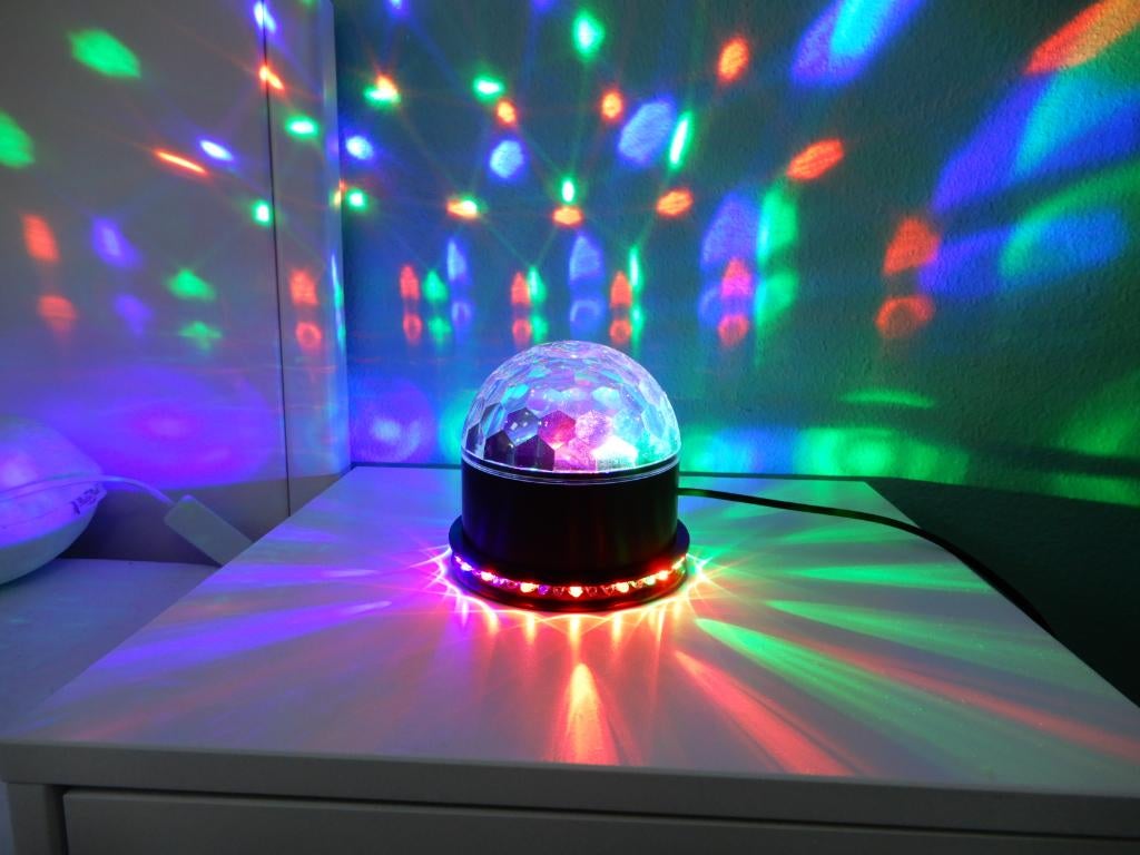 Discolamp diverse kleuren en patronen, Kinderen en Baby's, Verzenden, Zo goed als nieuw, Lamp