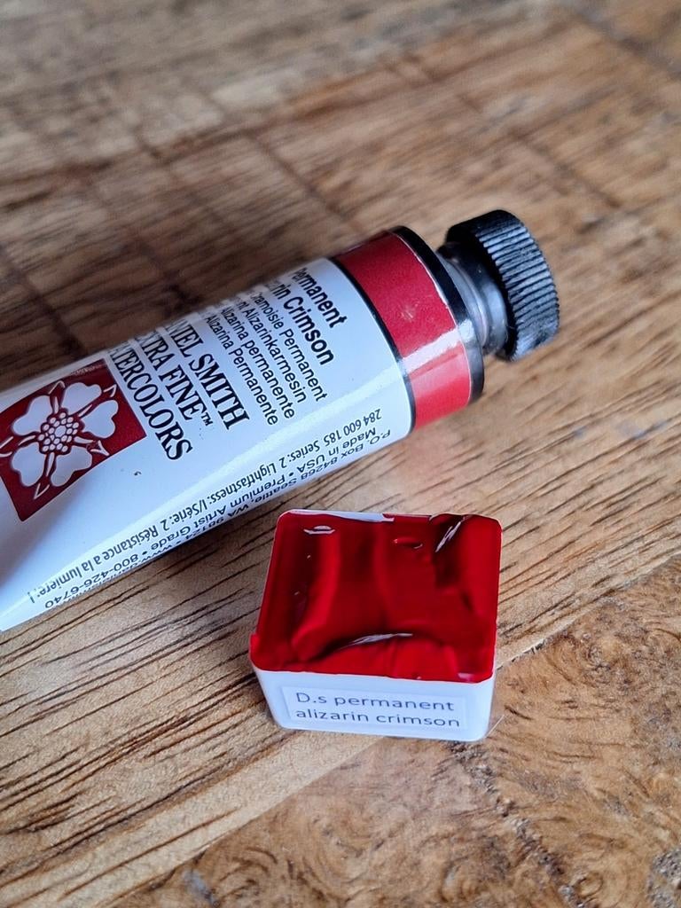½ napje Daniel Smith Permanent Alizarin Crimson Aquarelverf, Ophalen of Verzenden