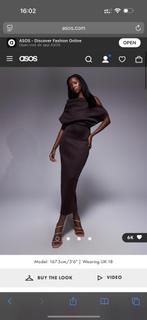 Asos midi jurk avondjurk maat 40, Kleding | Dames, Gelegenheidskleding, Ophalen of Verzenden, Zo goed als nieuw, Galajurk