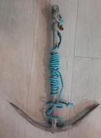 IJzeren anker, 60  40 cm, met touw, weegt een paar kilo., Watersport en Boten, Ophalen, Gebruikt, Minder dan 15 m²