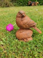 tuinbeeld vogel op rots , gietijzer, Ophalen of Verzenden, Atw, Metaal, Atw