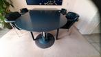 Leolux eettafel met 4 stoelen, Huis en Inrichting, Tafels | Eettafels, Ophalen, Overige materialen, Gebruikt, 200 cm of meer
