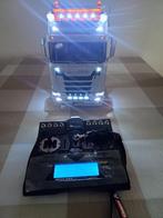Tamiya / Carson 56373 Scania 770S 6x4 Zilver Full Options, Nieuw, Auto onroad, RTR (Ready to Run), Ophalen