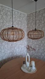 Rotan hanglamp, Bohemian, Ophalen of Verzenden, Zo goed als nieuw, Minder dan 50 cm