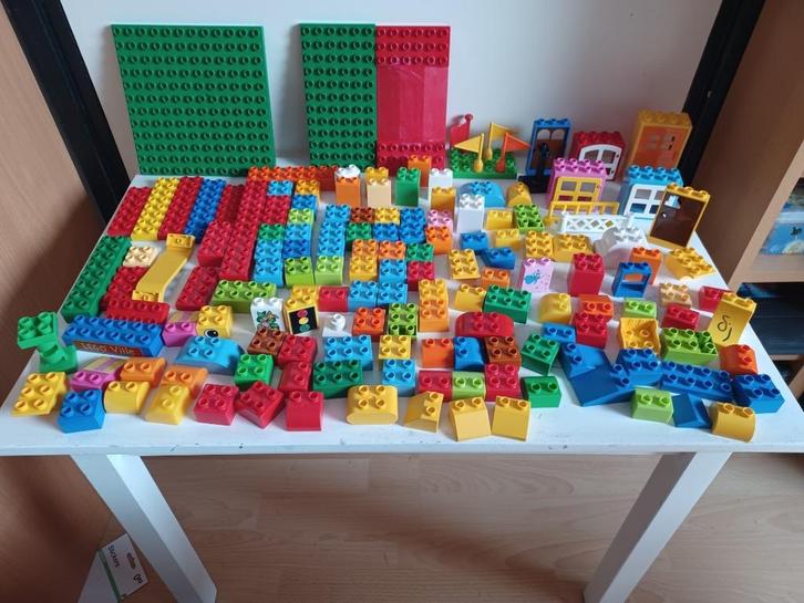 Nijntje bouwblokken van PVC in opbergdoos, Kinderen en Baby's, Speelgoed | Bouwstenen, Gebruikt, Overige merken, Ophalen of Verzenden