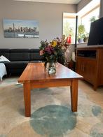 Salontafel  135x70cm (lxb), blank gelakt kersenhout massief, Ophalen, Gebruikt, 100 tot 150 cm, 50 tot 100 cm