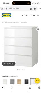 Nieuwe IKEA Malm Ladekast Wit, Huis en Inrichting, Kasten | Ladekasten, Kunststof, 100 tot 150 cm, Nieuw, 3 of 4 laden
