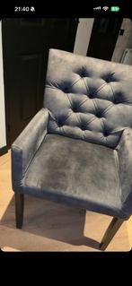 eetkamer stoel, Ophalen, Bruin, Zo goed als nieuw, Stof