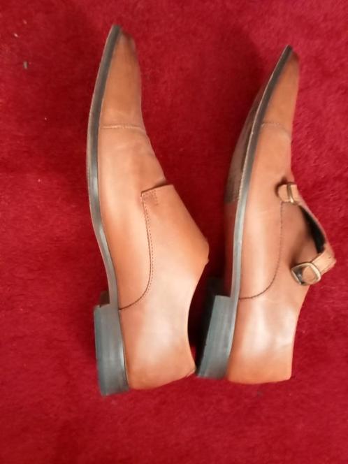 Prachtige nette lederen Pier One schoenen. Maat 48., Kleding | Heren, Schoenen, Zo goed als nieuw, Gespschoenen, Bruin, Ophalen of Verzenden