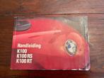 handleiding BMW K 100, Ophalen of Verzenden, BMW