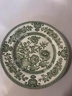 5 Vintage Borden met Groen Motief, Gebruikt, Ophalen of Verzenden, Bord(en), Overige stijlen