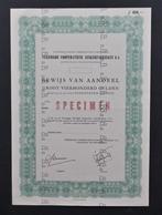 Verenigde Cooperatieve Suikerfabrieken - Dinteloord 1947, Postzegels en Munten, Verzenden, 1920 tot 1950, Aandeel