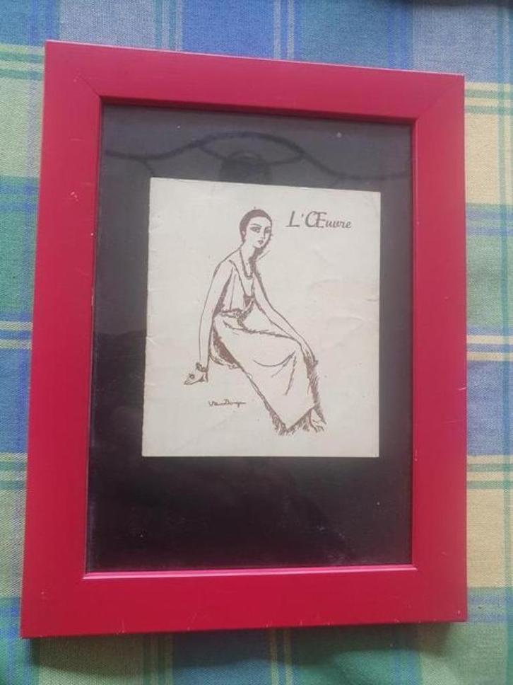 Kees van Dongen Théâtre de l'Œuvre Virage Dangereux 1944, Antiek en Kunst, Kunst | Litho's en Zeefdrukken, Ophalen