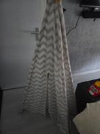 Tipi tent - speeltent - met vloermat en kussens – grijs zigz, Ophalen, Zo goed als nieuw