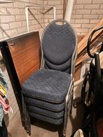 Opstabelbare eetstoelen, Ophalen, Gebruikt