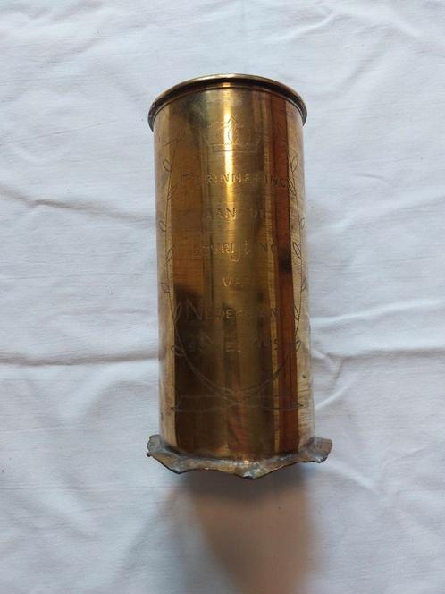 75MM M18 1943 huls bel herdenking Wo2 WW2 US, Verzamelen, Militaria | Tweede Wereldoorlog, Landmacht, Hulzen of Bodemvondsten