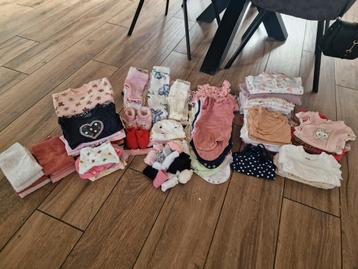Meisjes babykleding maat 50/56 - Complete Garderobe beschikbaar voor biedingen