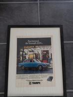 Kader met oude reclame triumph, Verzamelen, Merken en Reclamevoorwerpen, Ophalen of Verzenden, Gebruikt, Reclamebord