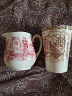 Vintage Petrus Regout & Zonen Melkkannetje en beker, Antiek en Kunst, Ophalen of Verzenden
