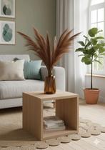 Stijlvolle Gedroogde pampas gras & glazen amberkleurige vaas, Ophalen, Zo goed als nieuw, Glas, 50 tot 75 cm