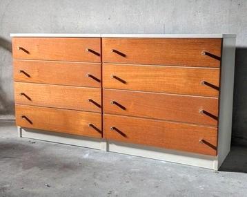 Set van 2 retro ladekasten