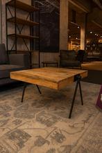 Salontafel Mangohout/Metaal 70x70 Direct leverbaar E-7247