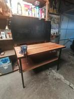 Werkbank met bankschroef en ophangbord, Ophalen, Gebruikt, 120 tot 170 cm, Bankschroef